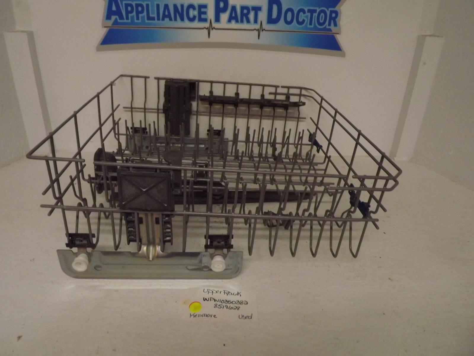 Kenmore Dishwasher WPW10350382 8519628 Upper Rack Used Kenmore Dishwasher WPW10350382 8519628 Upper Rack Used